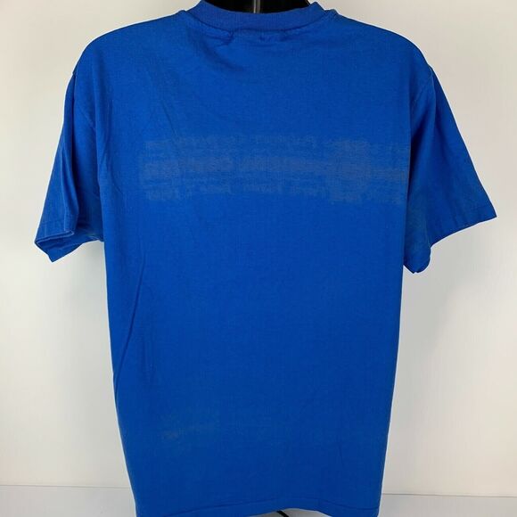 Vintage Soltex Polymer Corporation T Shirt Mens X-Large Deer Park Texas 90s Blue - Picture 3 of 12